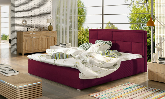 Designer Bett Schlafzimmer Betten Textil Hotel Luxus Polster Robustes