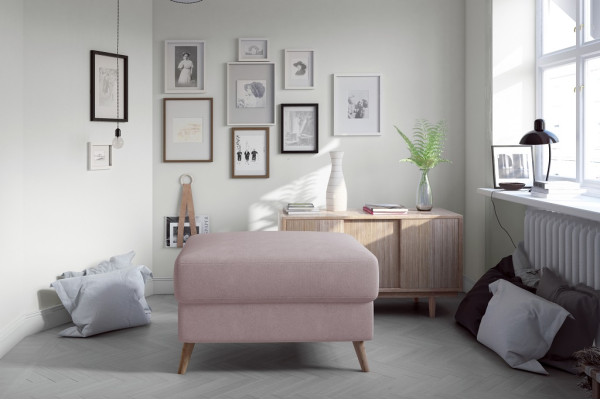 Hocker Pouf Sofa Polster Beistellhocker Fußhocker Ottomane Möbelhocker Pink