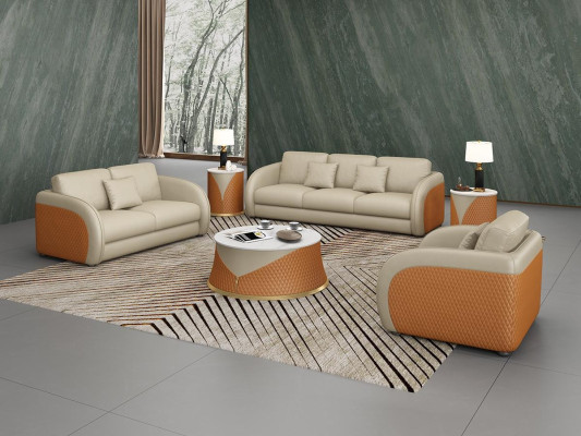 Dreisitzer Italienische Möbel Stil Sofa 3 Sitzer Modernes Sofa Ledersofa