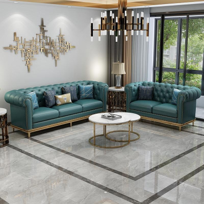 Design Wohnlandschaft Sofagarnitur 3+1 Sitzer Ledersofa Wohnzimmer