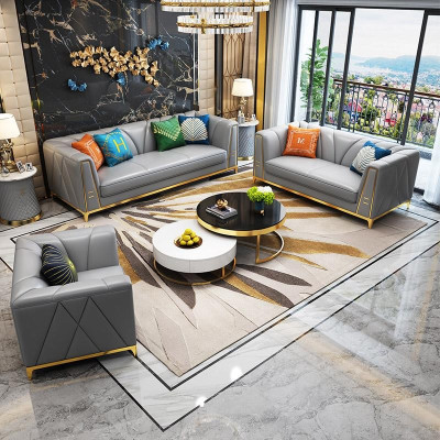 Sofagarnitur Polster Sitz Garnituren 2tlg. Set 3+2 Sitzer Neu Couch Ledersofa