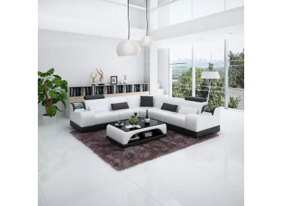 Ecksofa Moderne Eckcouch Design Wohnzimmer Möbel Lederpolster Couch