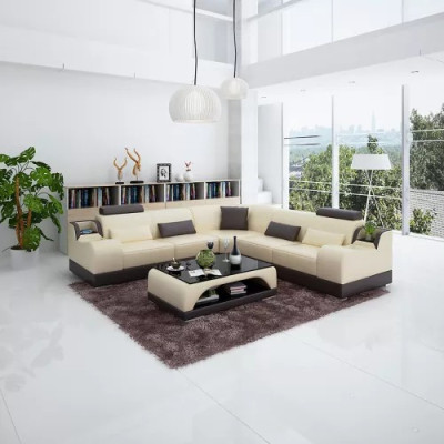 Ecksofa Moderne Eckcouch Design Wohnzimmer Möbel Lederpolster Couch