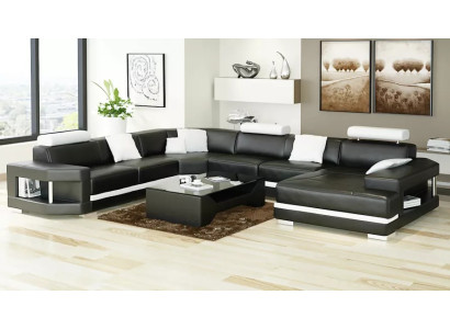 Design Moderne Wohnzimmer Ecksofa Möbel Eckcouch Lederpolster Couch