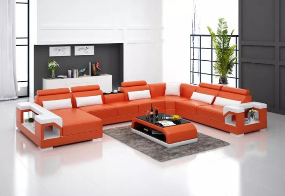 Eckgarnitur Ecksofa Polster Eckcouch Couch Moderne Wohnzimmer Sofa