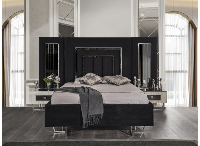 Schlafzimmer Bett 2x Nachttische Luxus Betten Set Komplett Design Möbel 3tlg