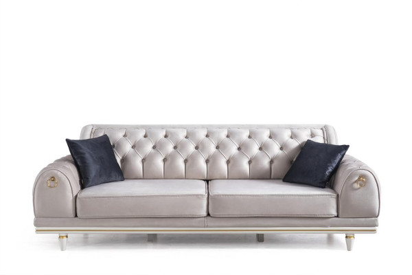 Luxus Sofagarnitur Couch Set Möbel 3+3+1 Couchtisch Möbel Textil 4tlg