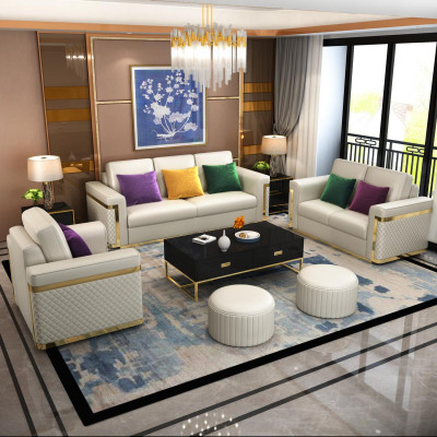 Design Polster Luxus Sitz Sofa Couch Textil Sofa 3 Sitzer Kunstleder Dreisitzer !