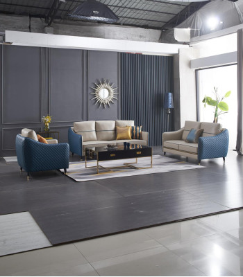 Design Klassiker Chesterfield Big xxl 3 Sitzer Couch Leder Textil Sofas