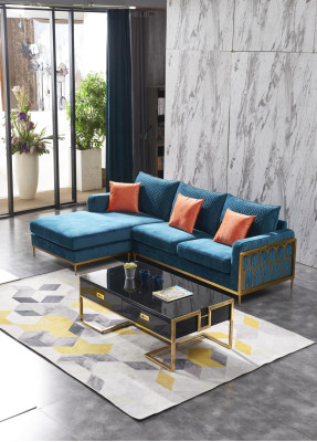 Stoff Modern Couch Wohnlandschaft Textilsofa Sofagarnitur Sofa L-Form