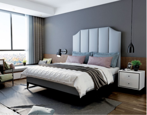 Bett Polster Design Luxus Doppel Hotel Betten Schlaf Zimmer Leder 180x200cm