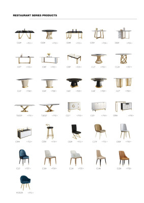 Luxus Esstisch Tisch Metall Tische Designer Möbel Konferenz Marmor