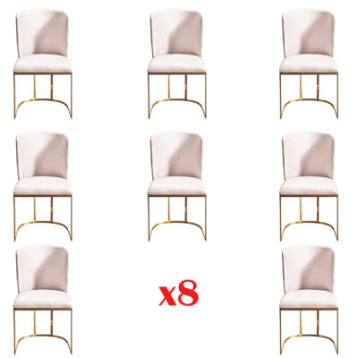 Design 8x Stühle Set Gruppe Polster Gastro Neu Esszimmer Stuhl Garnitur Sessel
