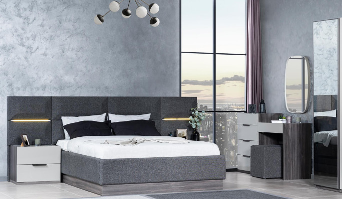 Bett Polster Design Material Holz Doppel Hotel Betten Neu Modernes