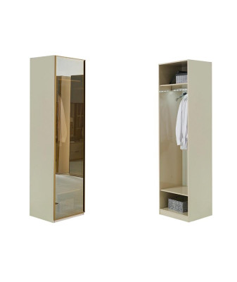 Begehbarer Kleiderschrank Möbel Glasschrank getönte Fronten Schrank Eckschrank