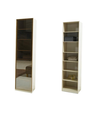 Begehbarer Kleiderschrank Möbel Glasschrank getönte Fronten Schrank Eckschrank