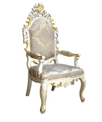 Stuhl Thron Sessel Set Esszimmer Holz Designer Antik Stil Barock Rokoko