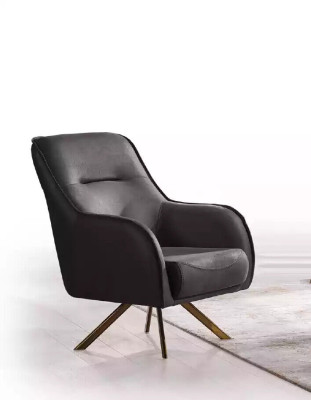 Design sessel polsterung wohnzimmer holz moderner Luxus braune Lounge
