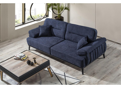 Luxus Sofa 3 Sitzer Design Sofas Polster Moderne Sitz Stoff Neu Möbel Couch