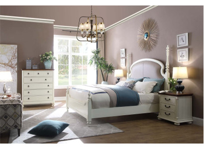 Bett Nachttisch Kommode 3 tlg. Schlafzimmer Set Design Modern Luxus Betten Neu