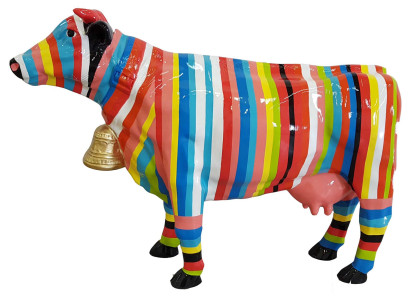 Designer Abstrakte Moderne Einer Figur Kuh aus Kunststoff Deko Garten Skulpturen