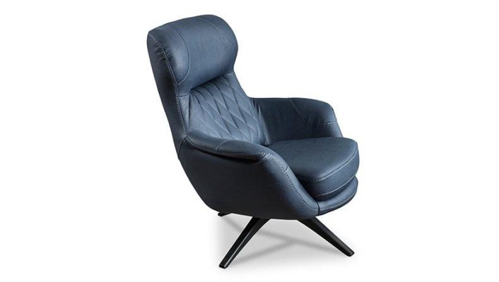 Sessel 1-Sitzer Komfortabler moderner Stil mittelweich Blau Luxuriös