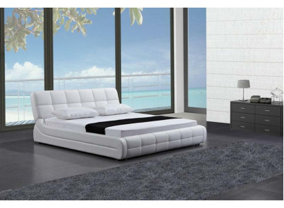 Modernes Bett Betten Polster Doppel Ehe Hotel Luxus Leder Designer