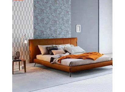 Polster Doppel Betten Metall Design Luxus Bett Schlafzimmer Italienisches