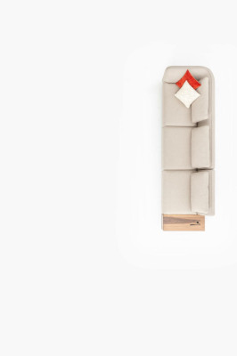 Sofa 3 Sitzer Beige Modern Design Luxus Wohnzimmer Couch Möbel