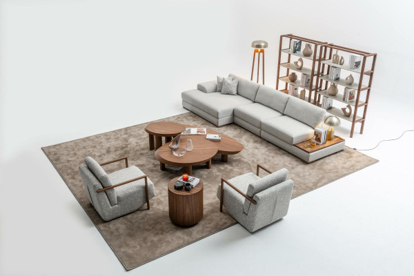 Sofa Couch Polster Möbel Wohnlandschaft Grau Eckgarnitur Weiche Couchen