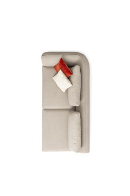 Sofa U- Form Wohnzimmer Ecksofa Beige Polstersofa Design Modern