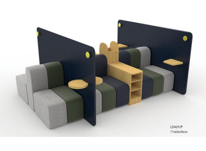 Wartezimmer Möbel Sitz Garnitur Hotel Büro Kanzlei Praxis Einrichtung Textil Neu