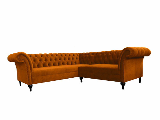 Chesterfield Ecksofa Eckcouch Designer Sofa Couch Samt Ledersofa