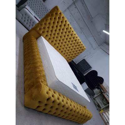 Modern Stilvolles Chesterfield Bett Schlafzimmer Betten Textil Möbel