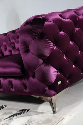 Luxus Hochwertige Sofa Couch Polster Sitz 3+2 Garnitur Chesterfield Garnituren