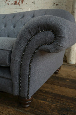 Sofa 4 Sitzer Couch design Chesterfield Sitz Garnitur Leder Textil Polster Neu