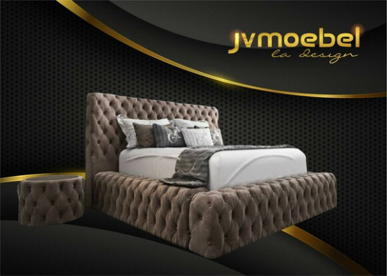 Bett Textil Schlafzimmer Möbel Luxury Moderne Betten Chesterfield Boxspring Neu