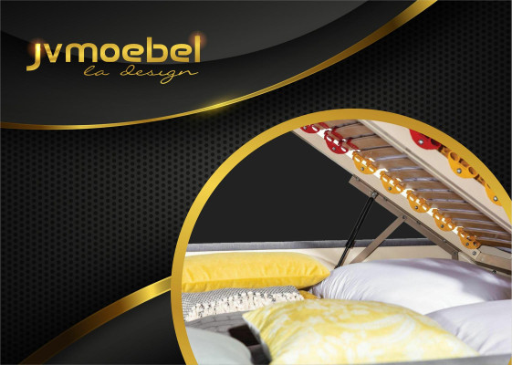 Bett Textil Schlafzimmer Design Möbel Moderne Luxus Betten Polster Gestell Neu