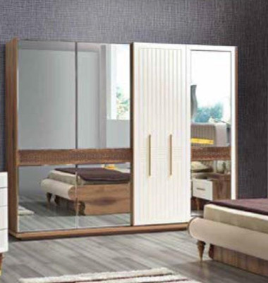 Kleiderschrank Schrank Luxus Holz Schränke Möbel Design Schlafzimmer