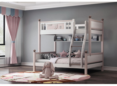 Doppelstockbett Etagenbett Hochglanz Natur Hochbett Kinderbett Etage Betten Bett