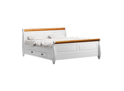 Luxus Bett Doppelbett Landhaus Stil Doppelbetten Weiß Schlafzimmer