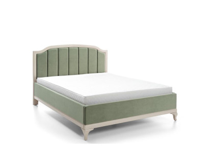Design Bett Luxus Doppel Hotel Betten Schlaf Zimmer Leder Modern Stoff 160*200cm