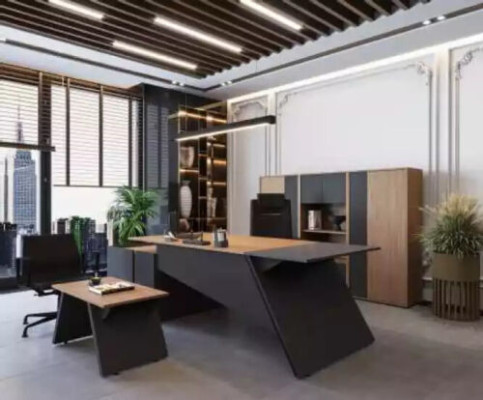 Luxus Büro Möbel Einrichtung Schreibtisch Couchtisch Aktenschrank Set 3tlg