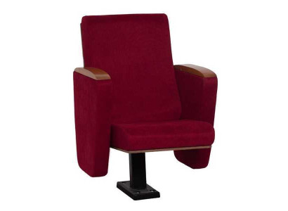 Sessel Art Deco Sessel Sofa 1 Sitzer für Theater Design Luxus Rot Textil Neu