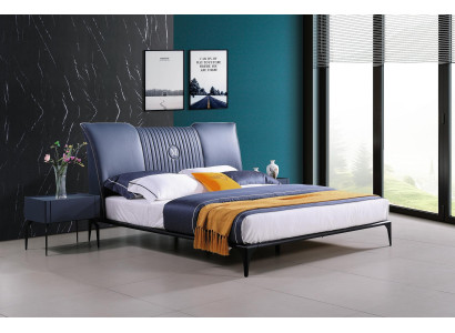 Schlafzimmer Möbel 3tlg. Set Hotel Bett + 2 Nachttische Hochglanz Betten Italien