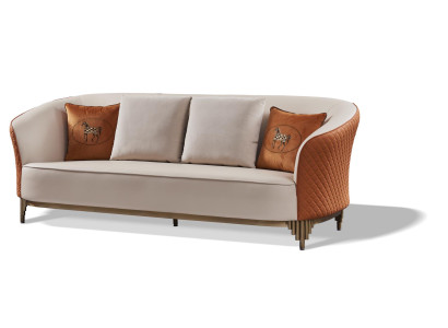 Dreisitzer Ledersofa Wohnzimmer Designer Couchen Polster Sofa Sofas