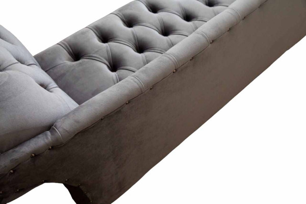 Chesterfield 3 Sitzer Design Couch Sofa Polster Sitz Stoff Luxus Couchen