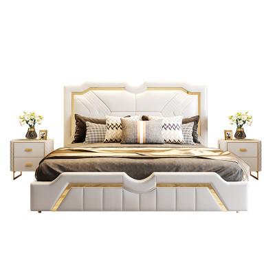 Design Bett Polster Luxus Doppel Hotel Betten Ehe 180x200cm Schlaf