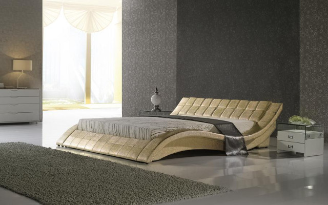 Doppel Hotel Betten Ehe Schlaf Zimmer Leder Bett Polster Design Luxus