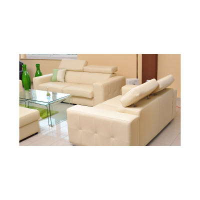 Echtleder Sofa Couch Sofagarnitur 3+2 Sitz Modernes Design Polster Garnitur
